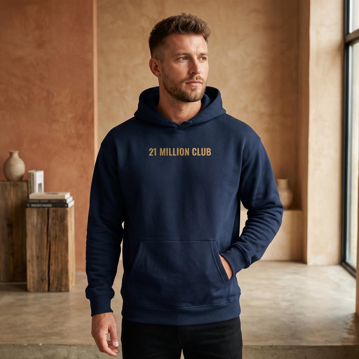 Organic Cotton 12 Million Club Hoodie, Relaxed Fit Sweatshirt, Eco-Friendly Hoodie