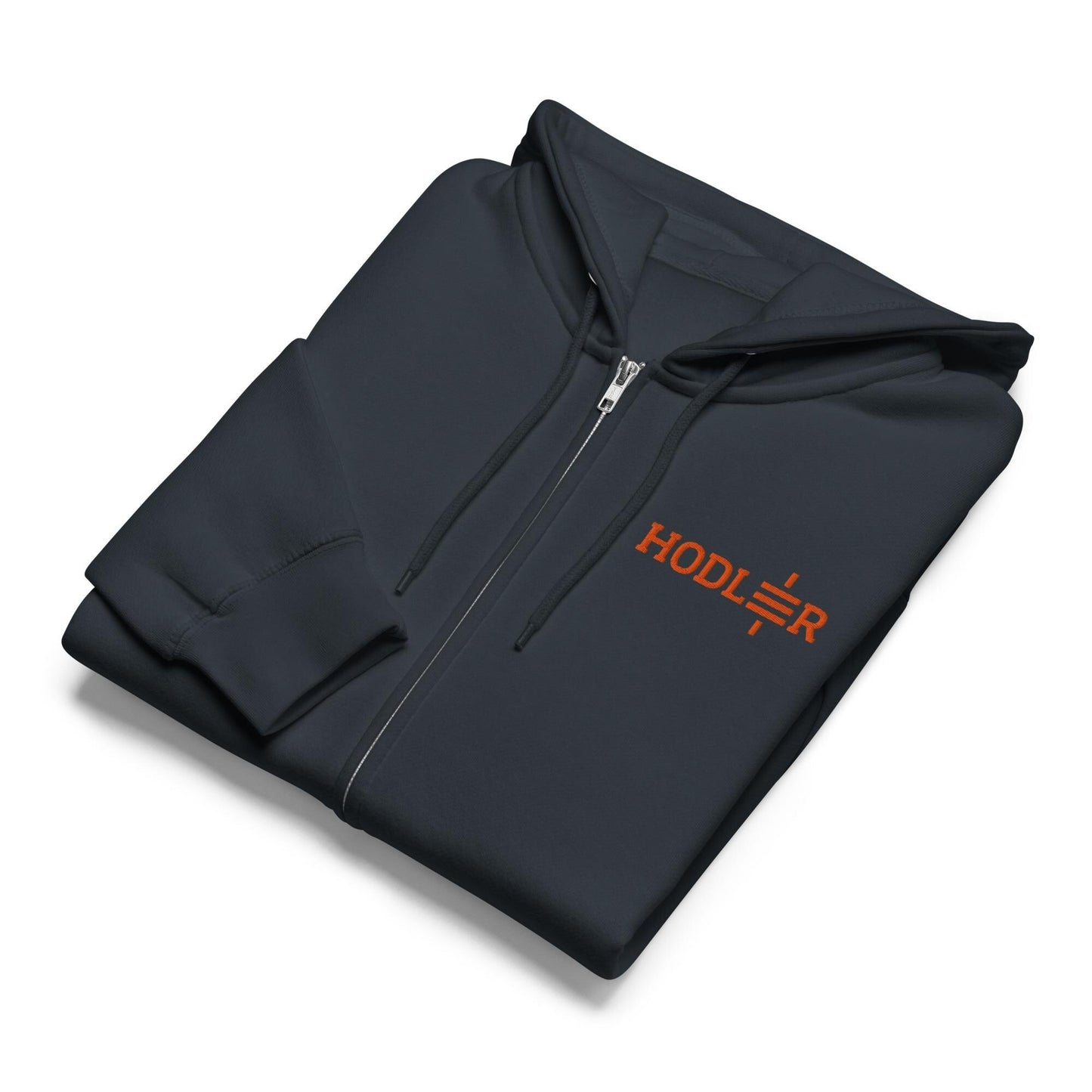 Customizable Satoshi Hodler Embroidered Hoodie, Unisex Eco-Friendly Cotton Sweatshirt