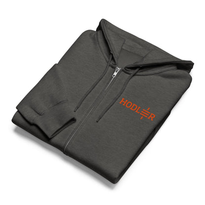 Customizable Satoshi Hodler Embroidered Hoodie, Unisex Eco-Friendly Cotton Sweatshirt