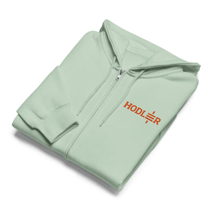 Customizable Satoshi Hodler Embroidered Hoodie, Unisex Eco-Friendly Cotton Sweatshirt