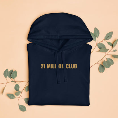 Organic Cotton 12 Million Club Hoodie, Relaxed Fit Sweatshirt, Eco-Friendly Hoodie